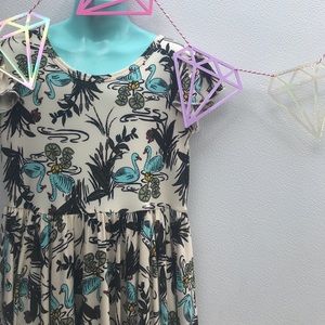 Little girls dot dot smile swan dress